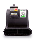 Grizzly Gp1 1 HP 3550 CFM Carpet Dryer And Floor Mover Heavy Duty front view with black durable poly housing and controls