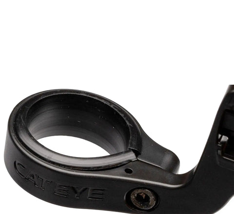 Close-up of Out Front Bike Computer Bracket Bolt On Mount for Padrone Strada Urban and Velo Wireless, showing bolt-on detail.