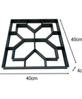 Easy To Use Walk Path Maker Stone Paver Mold For Patio And Garden Pathways Durable PP Concrete Molding 400x400x40 mm