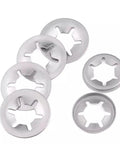 304 Stainless Steel Bearing Retaining Rings And Snap Rings Kit, 13 Sizes From 3mm To 12mm, Regular Flanged Type Spring Clips