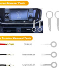 Straight Up 19 Piece Automotive Trim Removal Tool Set Featuring Hella Tough Nylon Panel Pry Bars, stereo removal tools with digital display.