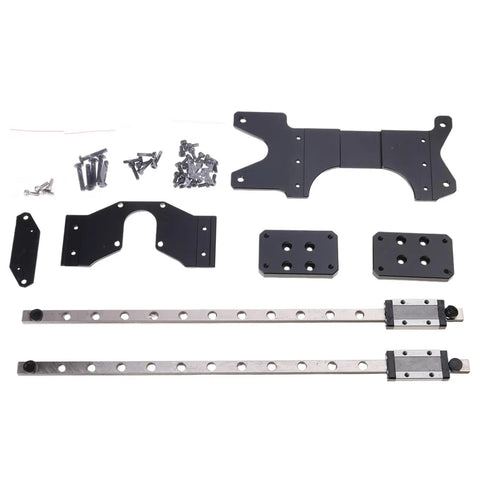 Double Linear Guide Kit MGN9H 300mm Plate Linear Metal Motion Rails For 3D Printers Upgrade Built For Solid Stability Smooth Motion And Precise Prints with rails, plates, and screws