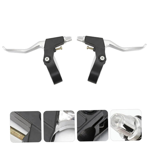 Beefy Aluminum Alloy Bicycle Brake Levers For Mountain And Road Bikes Universal Fit One Pair With 22 Point Two Millimeter Clamp
