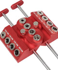 Pro Grade 30 45 90 Degree Drill Guide Jig For Straight Holes With Detachable Bushings And Positioning Bar, Aluminum CNC Machined Body