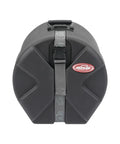 Complete 5 Piece Nested Instrument Case Bundle Featuring Hardcore Foam Cushioning And Dependable Stacking Build, round black drum case with strap.