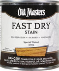 Real Deal Interior Oil Based Wood Stain In Rich Special Walnut With Super Fast Thirty Minute Dry Time And Slick Cleanup For Stunning Furniture Finishes In Handy Half Pint Container.