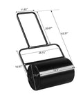 Heavy Duty Lawn Roller With Large 16 Gallon Drum 19 Inch Steel Sod Roller With Removable Drain Plug U Shaped Handle