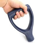 34mm Plastic D Grip Shovel Handle Replacement for Garden Spade Fork and Snow Shovel held in hand, blue color