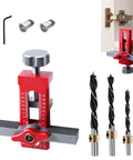 Cabinet Door Jig And Installation Tools Kit For Pros And DIY Woodworkers Multi Functional Woodworking Guide with drill bits
