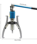 Heavy Duty Hydraulic Gear Puller Set 20T For Wheel Bearing Extraction Separator Kit Interchangeable Two Or Three Jaws Car Axles Hubs Rotors Pulleys Alloy Steel Machine Shop Tool For Pros Who Seek Reliable Performance On Any Job Site Today. 20T alloy steel puller with 3 jaws and 41cm handle