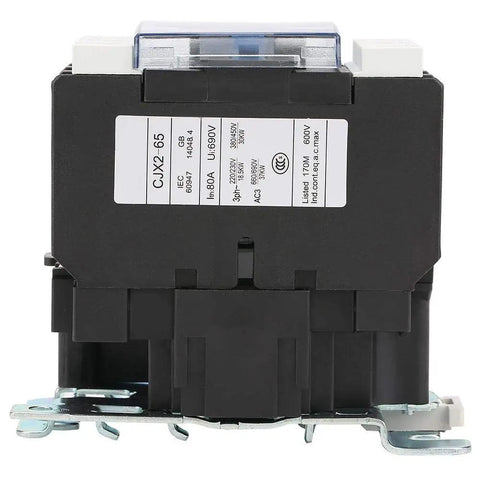 High Sensitivity AC Contactor For Industrial Electrical Systems 220V 65A Heavy Duty Load Control Fixed Or Rail Mount