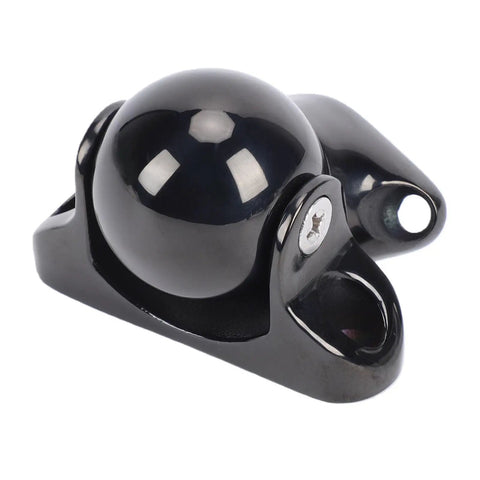 Premium 316 Marine Grade Stainless Steel Magnetic Door Stopper in black, designed for boats, yachts, and RVs.
