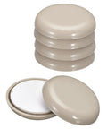 Stacked view of Self-Adhesive Round Furniture Sliders 16 Pack One And A Half Inch Plastic Chair Glides For Carpet Tile Vinyl Hardwood Floors.