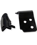 Nylon Tire Changer Insert Kit For Duck Head Mounts Rim Edge Guard And Demount Fitting Head close-up of two black inserts