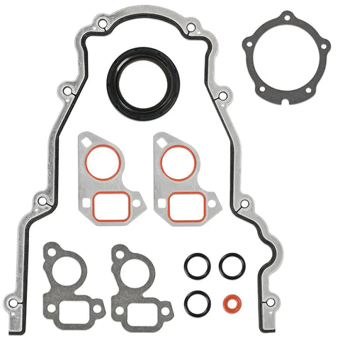 Drop In Performance Camshaft Kit With Heavy Duty Dual Springs Steel Retainers Locks Hardened Pushrods And Timing Gasket For Gm Ls V8 Engines, engine gaskets and seals set layout.