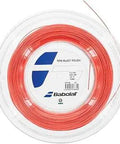Rough Spin Tennis String Reel 17 Gauge Co-Polyester, 660ft Long, Fluorescent Red, Textured 8-Sided String In Clear Packaging