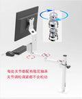 Heavy Duty Monitor And Keyboard Desk Mount System Aluminum Alloy Articulating Arm showing adjustable monitor arm with sleek design.