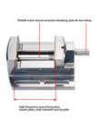 Professional Grade Heavy Duty Drill Press Vise Machine With Bulletproof Aluminum Jaws And Zero Lash Grip for precise clamping.