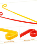 20 Pack Durable Plastic Grass Mower Blades Replacement for Lawn Care and Garden Jobs, showing red and yellow blades detail