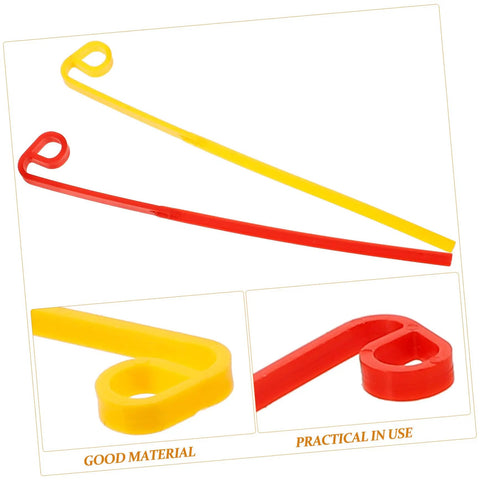 20 Pack Durable Plastic Grass Mower Blades Replacement for Lawn Care and Garden Jobs, showing red and yellow blades detail