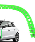 Magnetic Edge Protection Strip for Cars and Auto Detailing DIY Friendly Metal Paint Shield Guard attached to car door edge