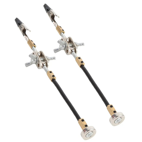 Solid Helping Hand Clamp For Soldering And Electronics Repair Work With Adjustable Alloy Steel Arms, featuring flexible clamps and metallic arms.