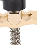 Close-up of aluminum alloy press plate detail from Two Pack T Track Hold Down Clamps Kit with spring for CNC router use.