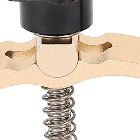 Close-up of Heavy Duty 2 Piece Press Plate Clamp Set With Secure Cover for CNC Machine, showing detailed knob and spring mechanism.
