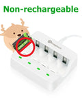 Non-rechargeable CR2 3V lithium battery placed in a charging base, highlighting solid performance for devices.