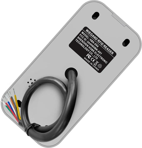 Back view of Wiegand Card Reader 125KHz RFID With 26 Bit Or 34 Bit Output Durable Metal Enclosure for door access control systems