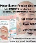 Formula Whisk For Baby Bottles Silicone Mixing Ball Reduces Bubbles No Mess Clump Free Blending Newborns BPA Free