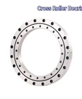 Heavy Duty Cross Roller Bearing Xsu80168 Dimensional Specs 130X205X25Point4Millimeters shown from the front view with black balls.