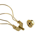 Clip On Lamp Shade Clip Adapter With Finial Top Gold For Washer Type Shades Universal Fit No Harp Needed Easy No Fuss Install And Secure Shade On Standard Light Bulbs.
