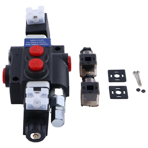 1 Spool 12V DC Hydraulic Control Valve Double Acting HCV S1x13 For 13 GPM 3600 PSI Systems With Rocker Control Switch