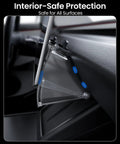 Hidden Under Screen Storage Box For Tesla Model Y 2020 To 2026 installed behind center display, showing secure fit and easy installation.