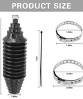 Steering Rack And Pinion Boot Kit For Auto Steering System Silicone Dustproof Bellow Gaiter with cable ties and clamps