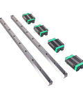Top Notch High Precision Linear Guide Rail Kit With Four Smooth Blocks For 1000mm Setup Plus Extra Length Options Like 950 And 1200MM For Awesome CNC Build Or DIY Machine Projects That Need Rock Solid Stability And Super Low Friction Motion Every, 1000mm aluminum rails with four blocks for CNC and DIY machine builds