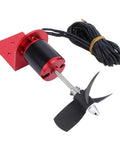 Brushless Underwater Thruster For RC Ships And Submarines, 6Kg Thrust 34Mm Motor, Sealed All Metal Body, 3 Vane Propeller