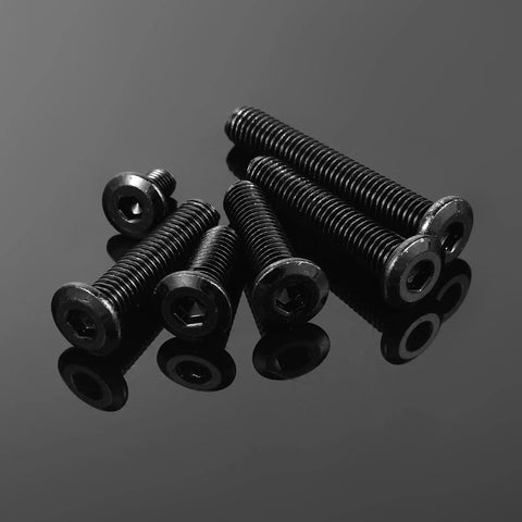 M6 Socket Head Cap Screws Kit 1.0 X 70mm Countersunk Flat Head Stainless Steel 304 Black Oxide Fully Threaded With Allen Hex Drive Spanner