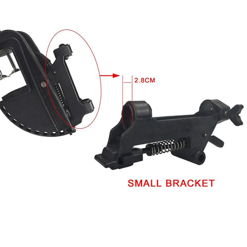 Beefy Built Electric Trolling Motor Bracket And Hinge Assembly For Outboard Stent With Nylon Body And Stainless Steel Hardware Fits Transom Up To Three Inches Thick And Six Inches Wide For Shaft Size One And One Eighth Inches