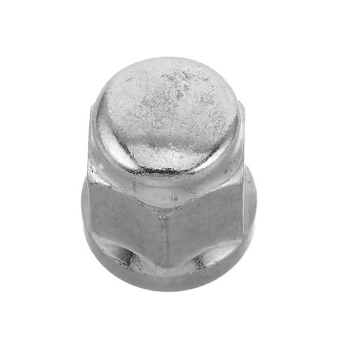 Silver nut from Heavy Duty Wheel Flange Bolts And Nuts Kit For ATV And Go Kart Alloy Construction Bolt On Easy Install Secure Wheel Fastening