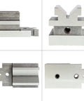 Pro-Grade 3-1/2 X 1-7/8 V Block With Clamp, Hardened Steel Multi-Use Gauge For Drilling, Milling, And Grinding, Machinist Tool Set For Precise Angle, Flat, And Reference Measurements.