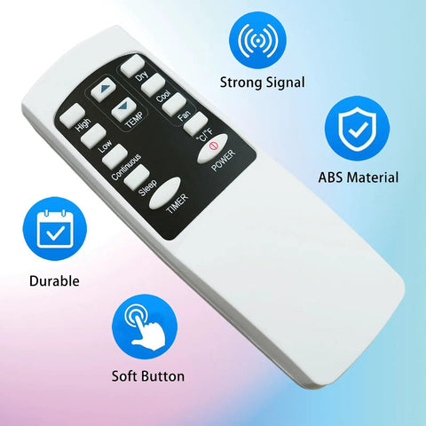 Summer Refresh Replacement Remote Control ForPortable AC Units Works Like A Charm With SLPAC10 SLPAC8 SLACHT108 SLACHT128 No Stress Setup Just Drop In Two AAA Batteries And Catch Your Breather In Crisp Chilled Air