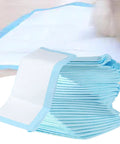 Heavy Duty 5 Layer Pee Pads For Adults And Kids 13X18 Extra Premium Plush Quilted Changing Underpads stacked for easy use.