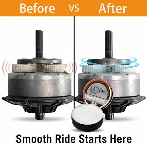 Comparison of e-bike motor before and after using Lithium Grease For E Bike Motors And Gears