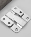 Heavy Duty Interlocking Flush Mount Brackets With Screws For Picture Frames Headboards And Sofas Stainless Steel Z Clips Hardware For Art Gallery Wall Mounting, silver interlocking pair