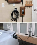 Charging Cable Holder With Chassis Bracket For Tesla Model 3 Model Y Model X Model S Cable Organizer Wall Mount in use