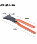 Pro Grade Three Piece Hand Seamers Set For Sheet Metal, Straight Jaw Bender, Carbon Steel, Comfortable Handles, Product Dimensions Shown