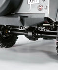 Beefy Steel Helical Gear Set For One Eighteen Traxxas TRX4M RC Crawler showcased on rugged black axle design