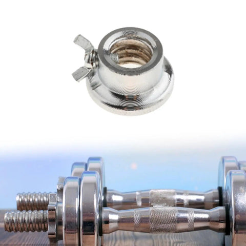 Spinlock Dumbbell Bar Nut Collar 2.6 cm Inner Diameter Fits 2.5 cm Bars Cast Iron And Steel Screw Clamp
